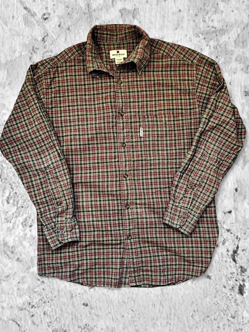Vintage Woolrich plaid flannel shirt Medium 100% cotton